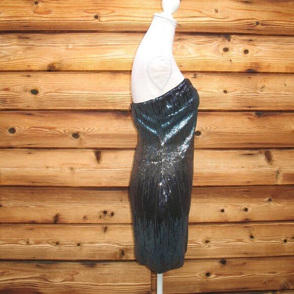 H:ours Stretch Sequin Strapless Mini Dress - Picture 2 of 7
